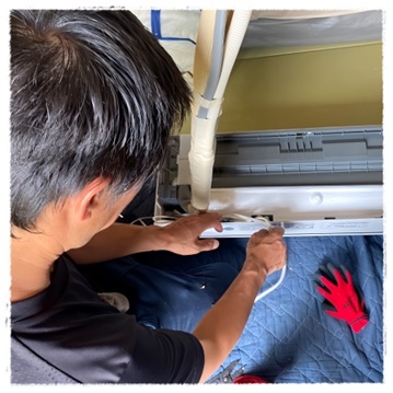 富山県でエアコン工事