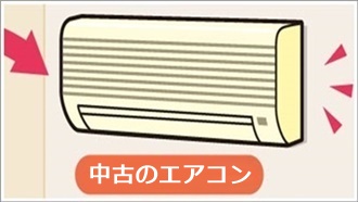 中古エアコンの取り付け